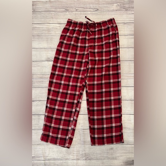 CROFT & BARROW men Plaid Red Pajama Pants/size L - Picture 3 of 8